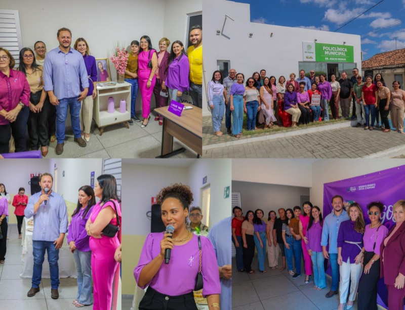 S�o Mamede fortalece combate � viol�ncia contra a mulher com instala��o do Banco Vermelho e inaugura��o da Sala Lil�s