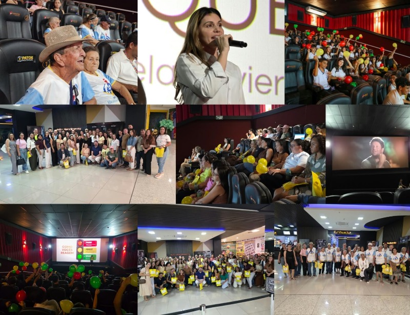 Prefeitura de S�o Mamede encerra a��es do Setembro Amarelo com o projeto 'Cinema que Acolhe' em Patos
